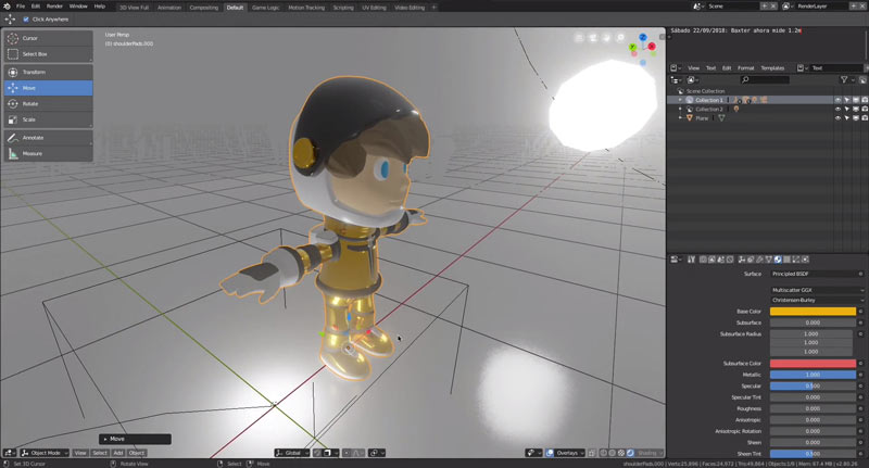 Trashbot TV Episodio 5: Modelado 3D en Blender para ChronoBox